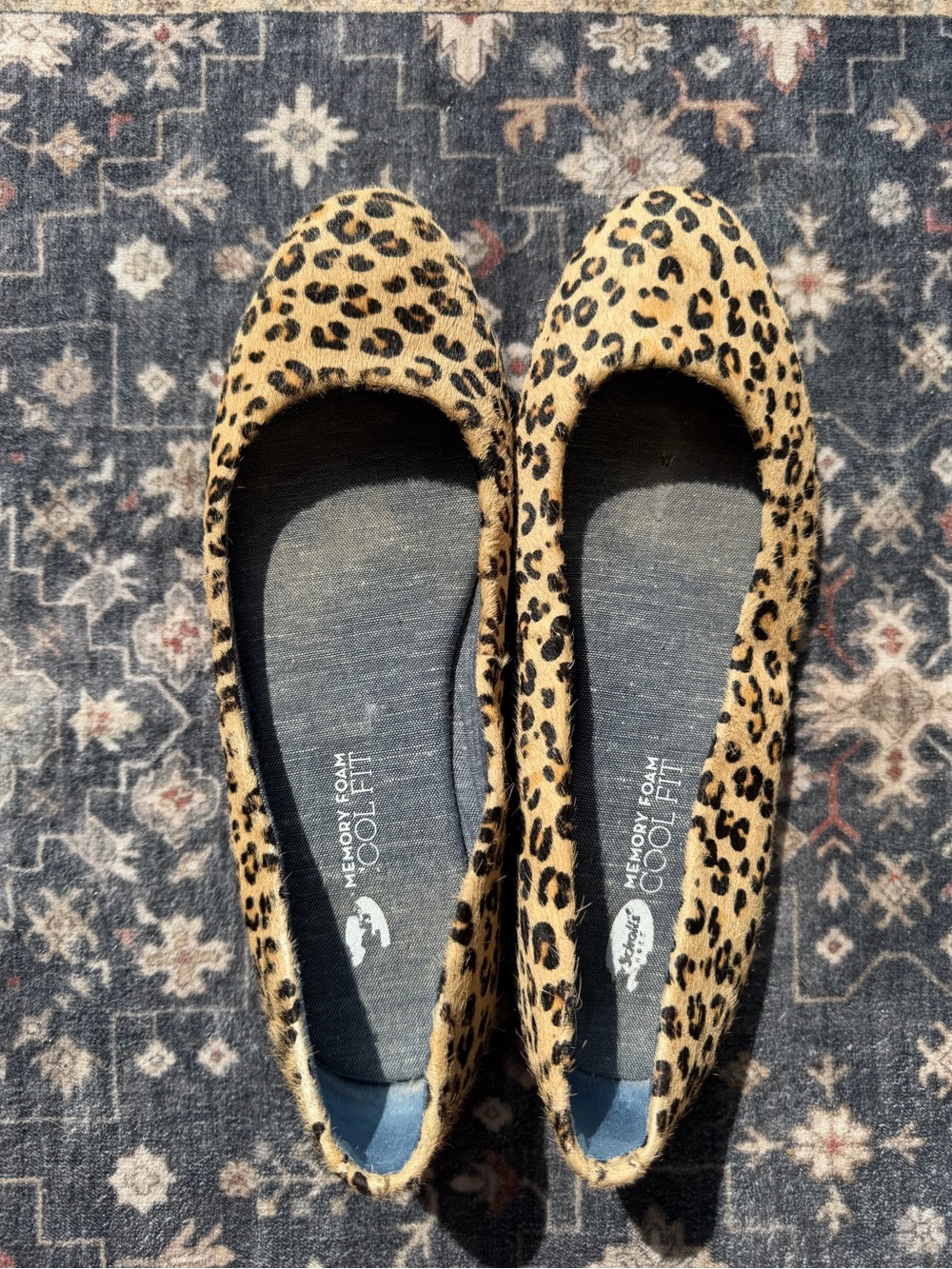 Dr. Scholl's Leopard Print Ballet Flats in Tan and Black